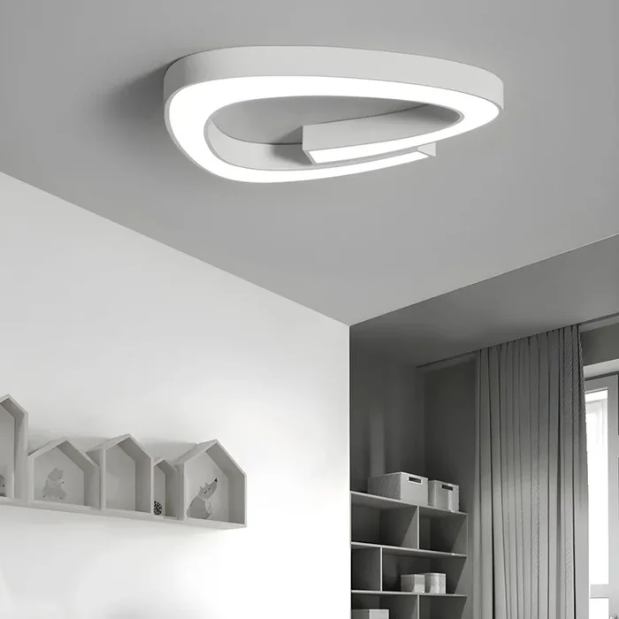 Ilumianción de Techo LED Triangular de Acrílico Luz de Techo Simplista para Comedor – 220 A 240 V Blanco 62,23 cm Atenuación continua
