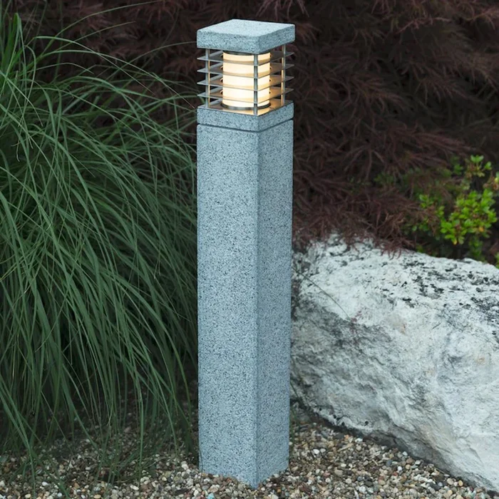 Iluminación de senderos La Mer, granito auténtico