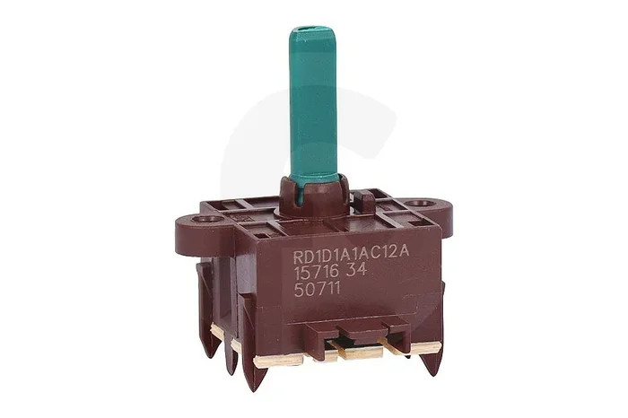 Interruptor de posición (botón programas) para Indesit y otros horno 481010850711