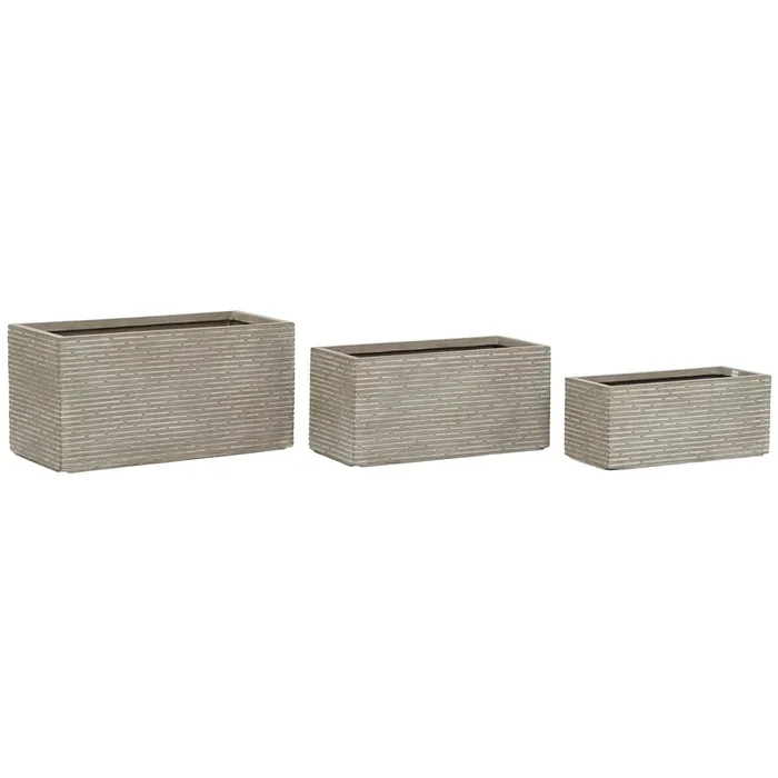 Jardinera Home ESPRIT Beige Magnesio Decapé 74,5 x 37,5 x 37,5 cm