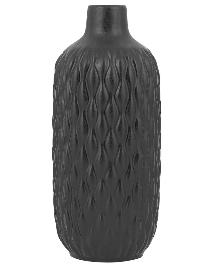 Jarrón decorativo EMAR Gres 31 cm Negro