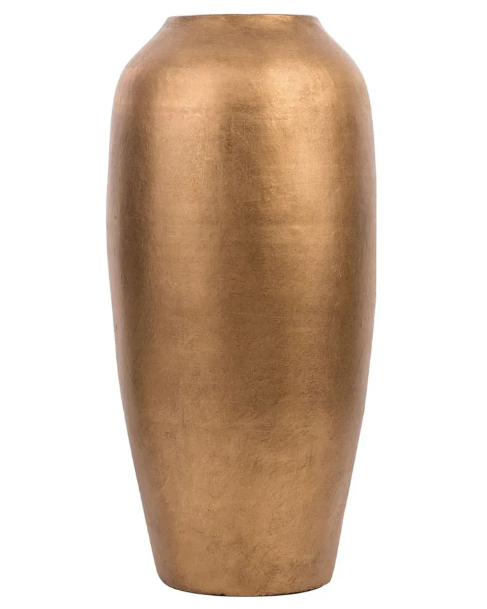 Jarrón decorativo LORCA Cerámica 48 cm Dorado