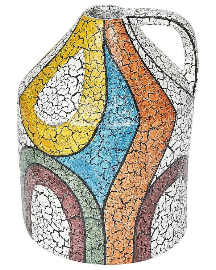 Jarrón decorativo PUTRAJAYA Cerámica 38 cm Multicolor