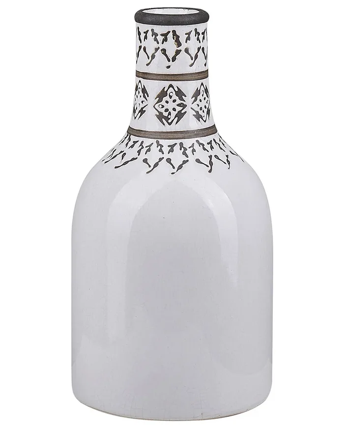 Jarrón para flores ANKON Gres 25 cm Blanco