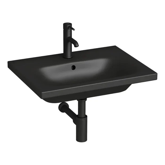 JIKA H8127137161041 – Lavabo suspendido MIO 60×45 cm cerámica/negro mate