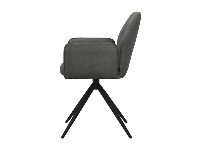 Juego de 2 sillas de comedor Capo antracita