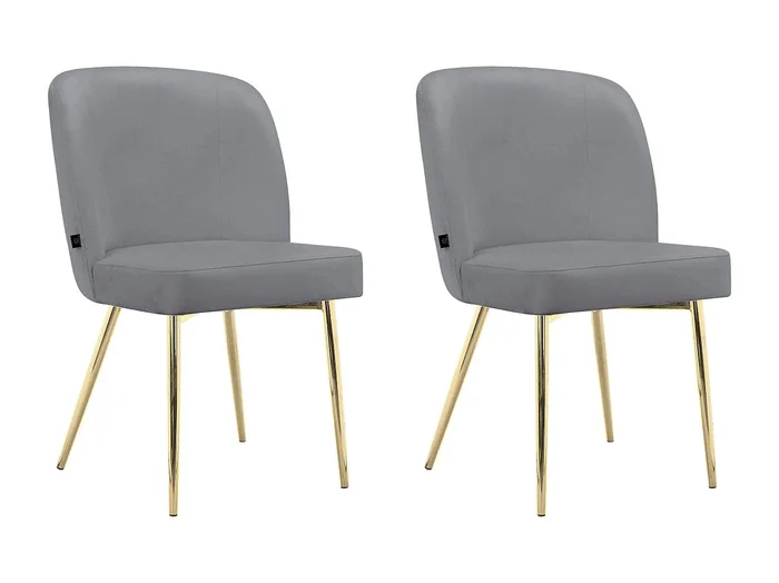 Juego de 2 sillas de comedor Nagano gris claro