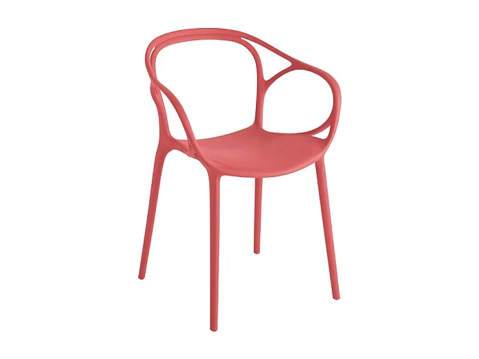 Juego de 2 sillas modernas «Mistral» para el comedor en polipropileno versátil cm 57×55 80h