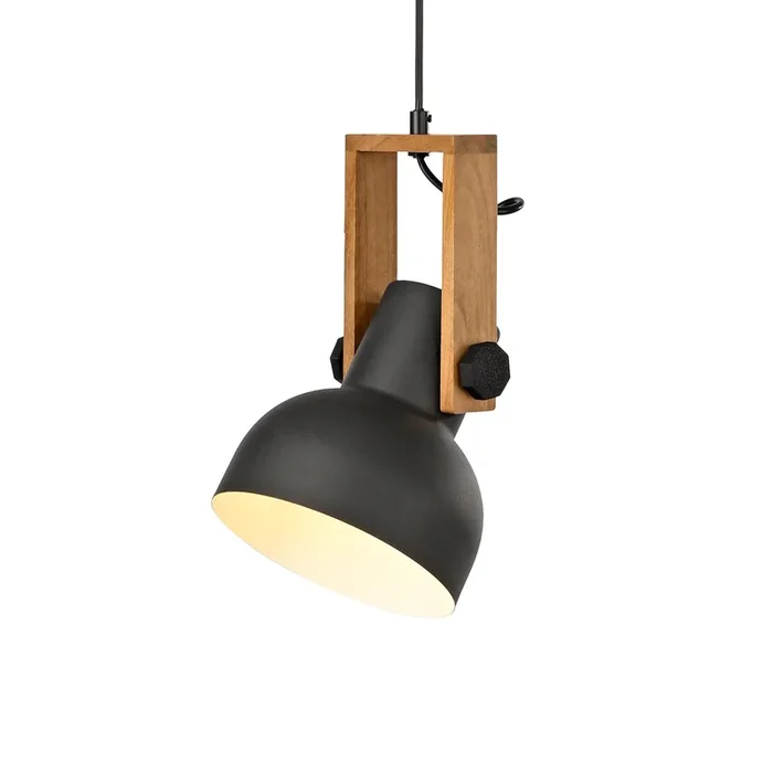 JUST LIGHT. Cup 2.0 lámpara colgante, Ø16cm, 1 luz, negro