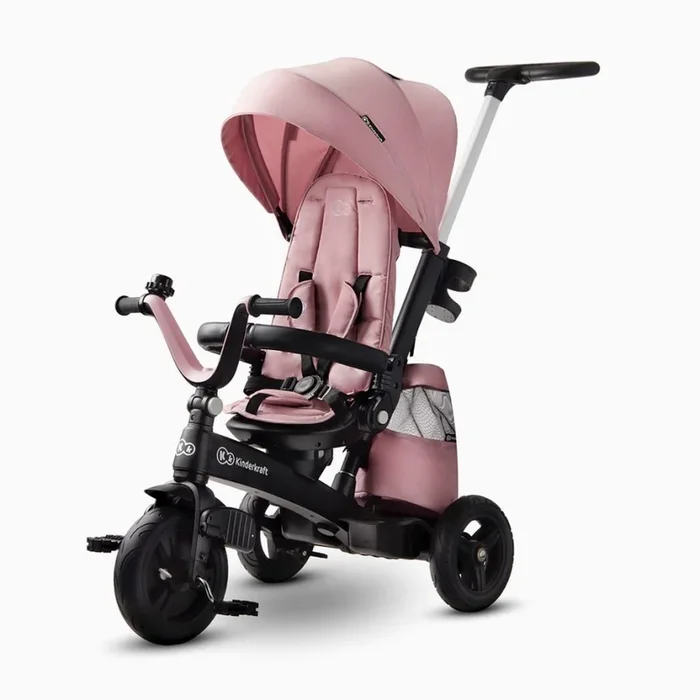 KINDERKRAFT – Triciclo infantil 5v1 EASYTWIST rosa/negro