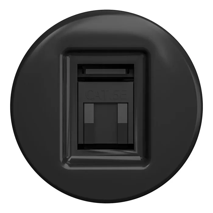 Kliklap – Enchufe de datos vintage sin marco negro