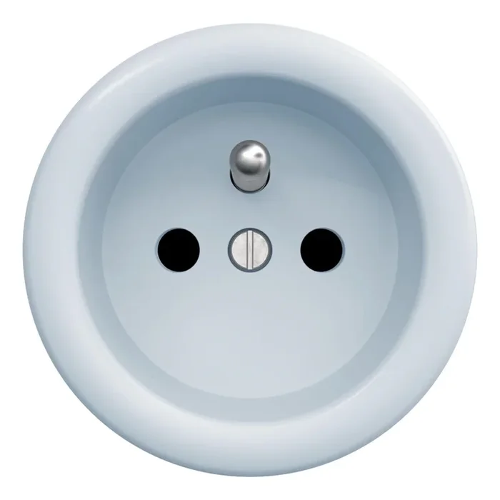 Kliklap – Enchufe retro sin marco 230V azul
