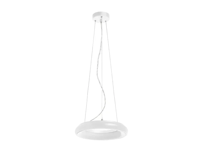 Lámapra de techo FRED estilo moderno – D. 40 cm – circular – LED SMD 35W – 2940 Y 3K – 120º Y 125º – IP40 – aluminio y policarbonato opal – blanco
