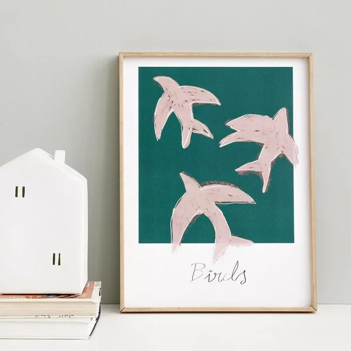 Lámina Birds Verde – Kenay Home