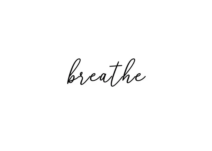 Lámina Breathe 50 x 70 cm Marco negro – Hannun
