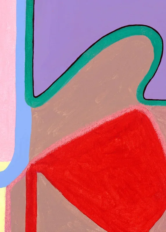 Lámina Wave II 30 x 40 cm Marco color roble – Hannun