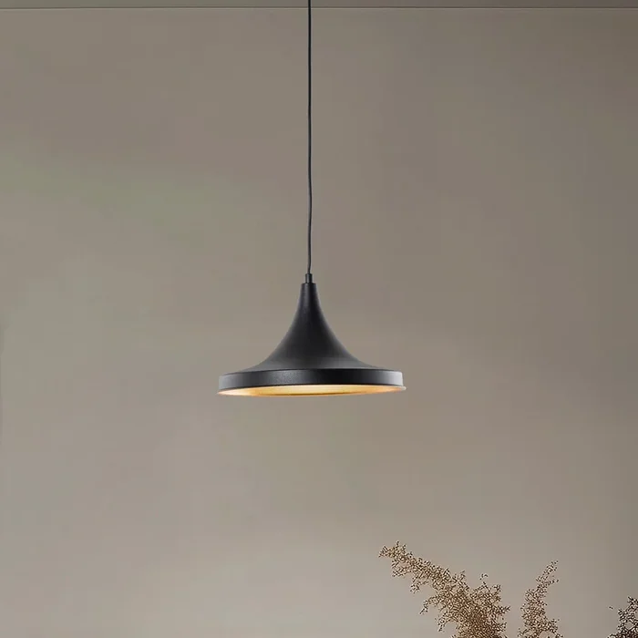 Lámpara colgante Berceste 193-S Ø30cm negro/oro