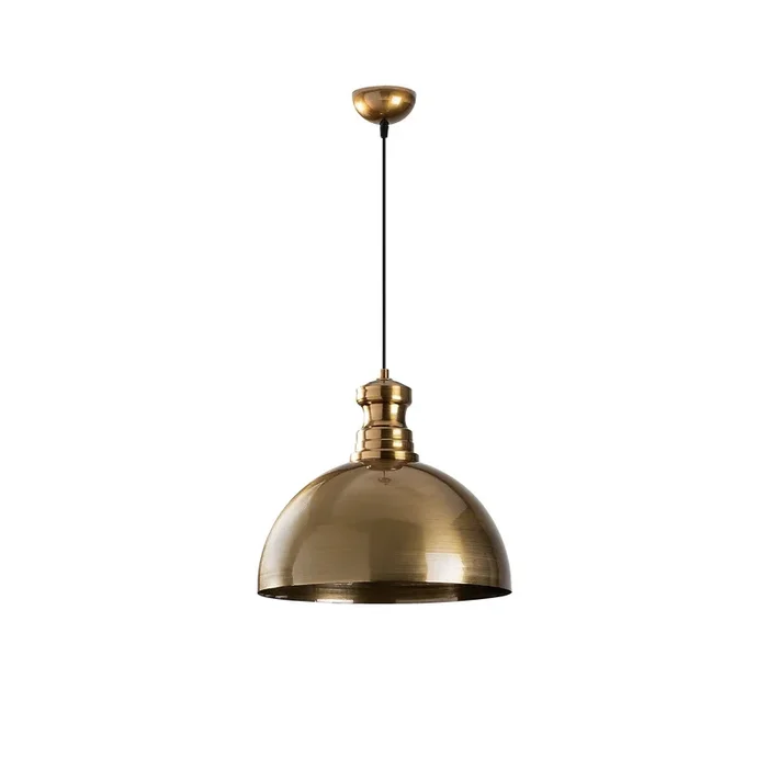 Lámpara colgante Berceste, dorada, metal, Ø 40 cm, E27