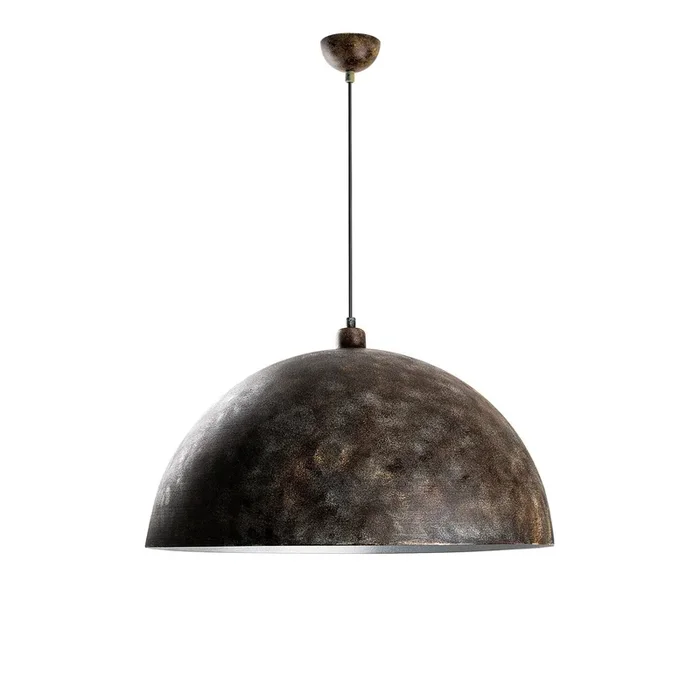 Lámpara colgante Berceste, Ø 60 cm, latón envejecido, metal