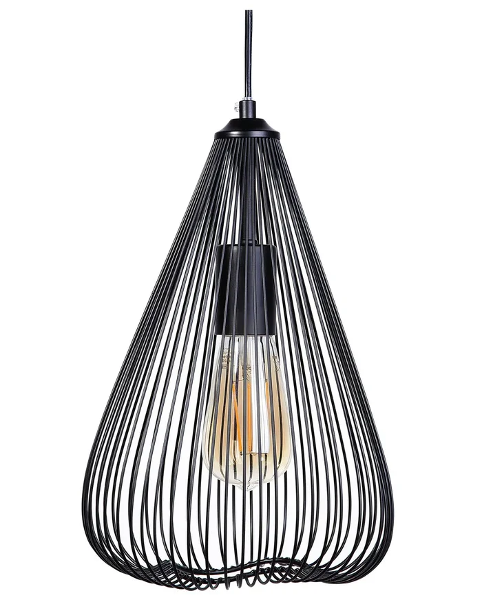 Lámpara colgante CONCA Metal Negro