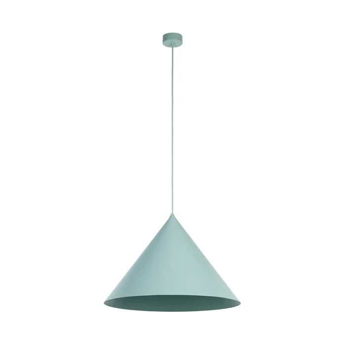Lámpara colgante Cono, 1 luz, Ø 50 cm, menta, E27