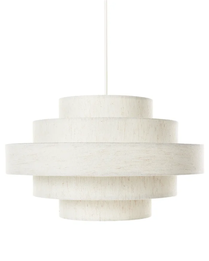 Lámpara colgante EREBATO Lino Blanco crema