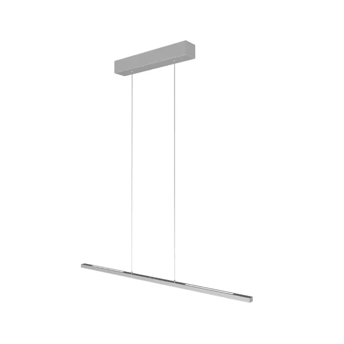 Lámpara colgante LED Bande, arriba/abajo, acero, 120 cm, CCT, atenuador