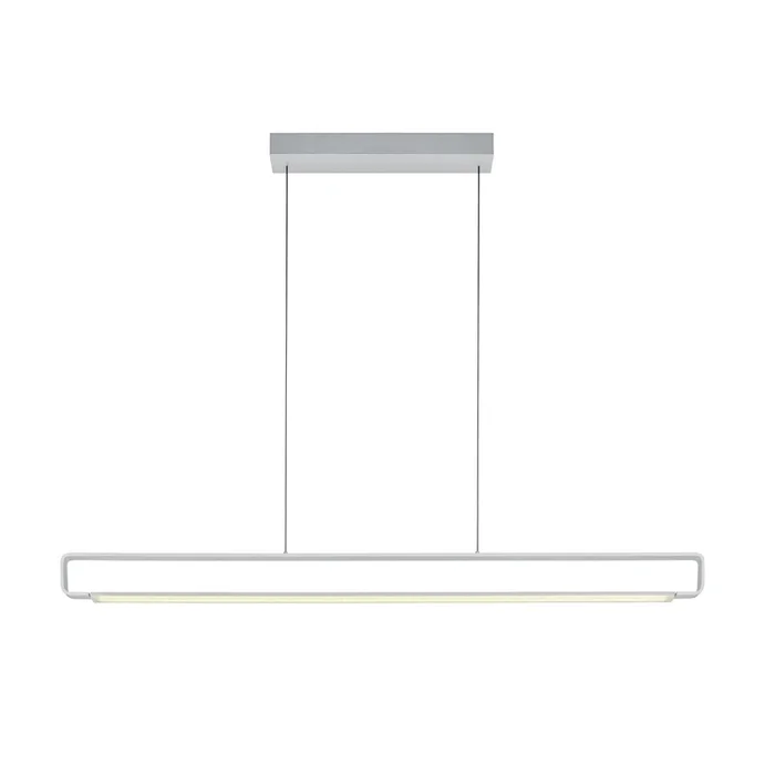 Lámpara colgante LED Box, giratorio, aluminio