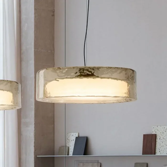 Lámpara colgante LED MARSET Ringo, Ø 70 cm, gris humo, plástico