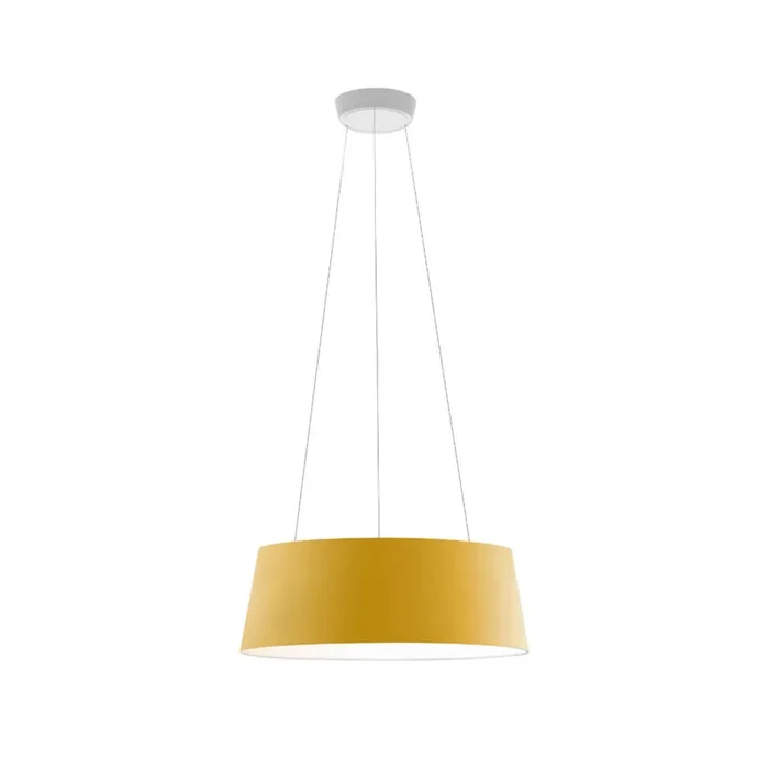 Lámpara colgante LED Oxygen de Stilnovo, amarilla, Ø 56 cm