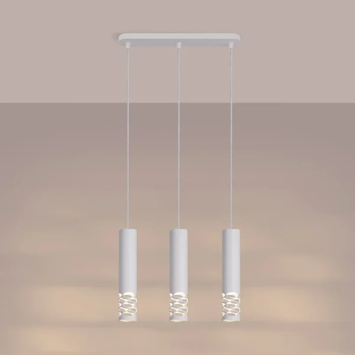 Lámpara colgante LIRO 3xGU10/10W/230V blanco