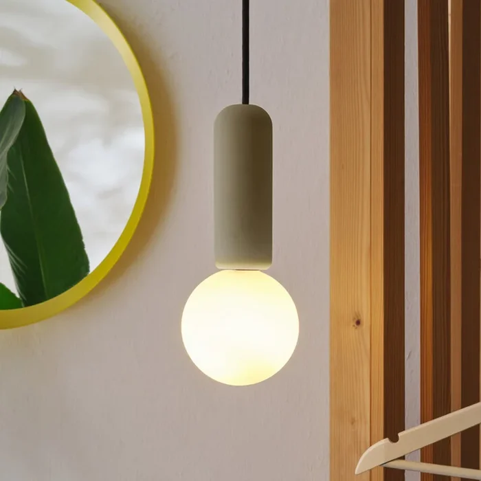 Lámpara colgante OSRAM Decor Concrete Mic, beige, hormigón, G9