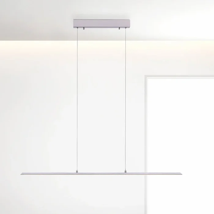 Lámpara colgante PURE LED Lite, plata, 100 cm, CCT, atenuable