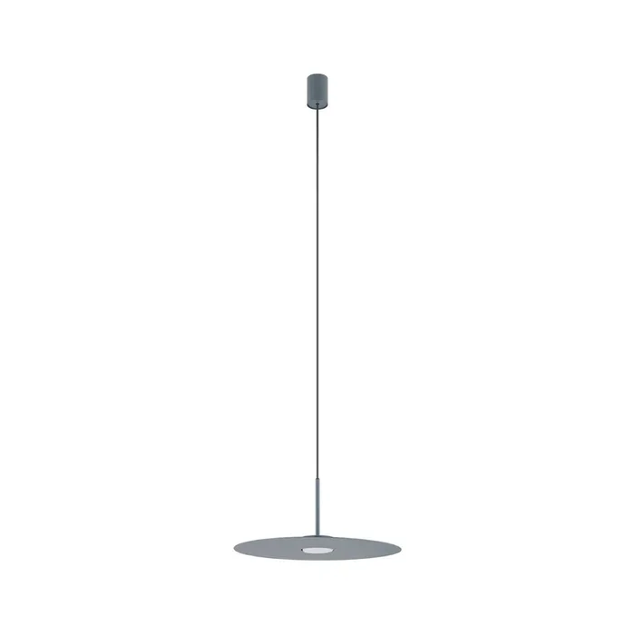 Lámpara colgante Simone, acero, azul umbra, Ø 40 cm, GX53