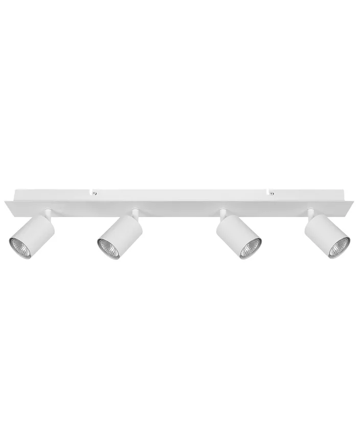 Lámpara de 4 focos TIGRIS ajustable Metal Blanco