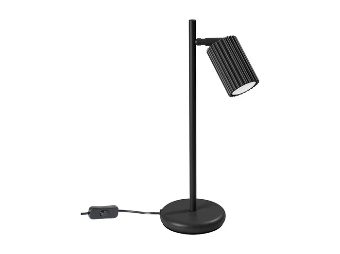 Lámpara De Escritorio Karbon Minimalista De Aluminio – 1 Fuentes Luminosas – L.14,5 X A.43 Cm – Negro