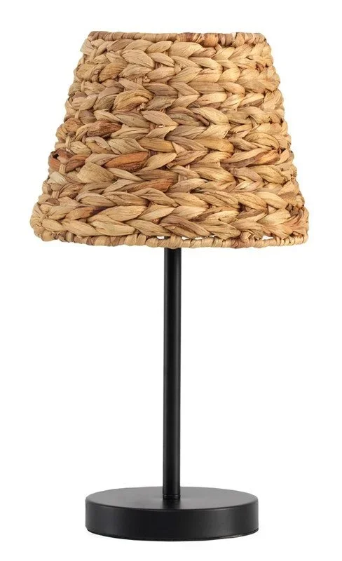 Lámpara de mesa de fibra natural