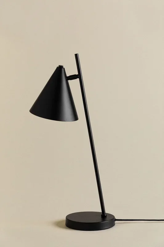 Lámpara de Mesa en Metal Divone Negro – SKLUM