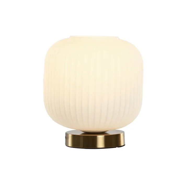 Lámpara de mesa Home ESPRIT Blanco Dorado