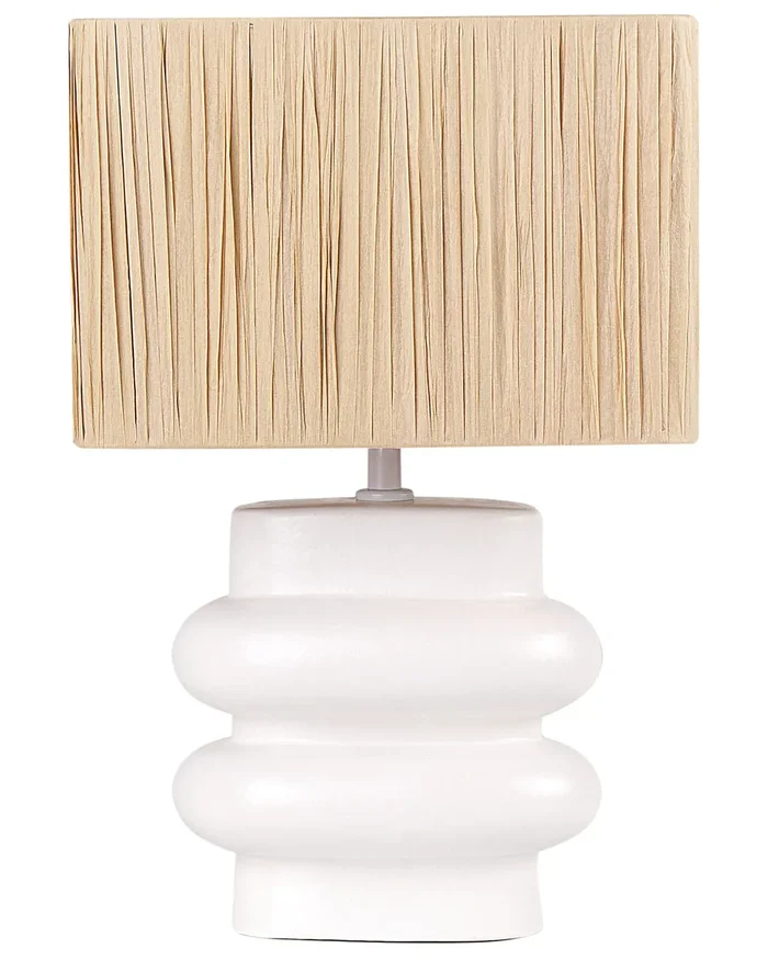 Lámpara de mesa JUDY Cerámica Blanco