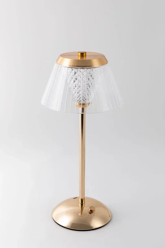 Lámpara de Mesa LED Inalámbrica Tinyent Oro Rosa – SKLUM