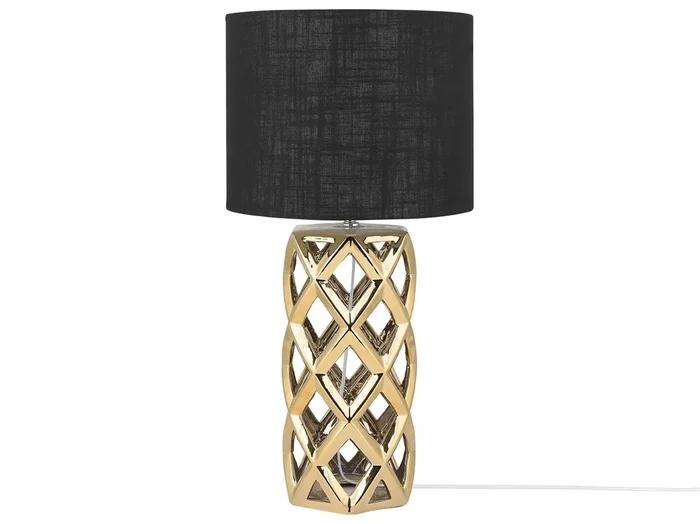 Lámpara de mesa SELJA Cerámica Dorado