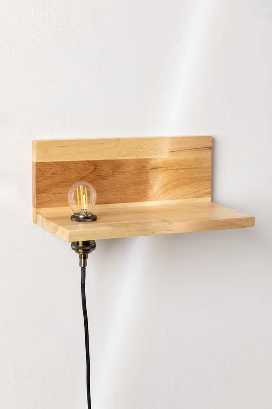 Lámpara de Pared Ikmon Madera Natural – SKLUM