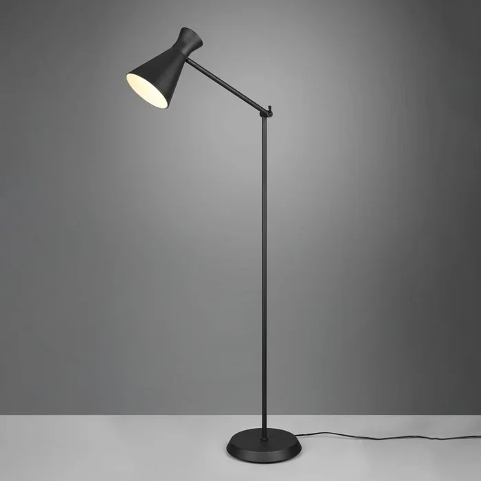 Lámpara de pie Enzo, altura 150 cm, negro