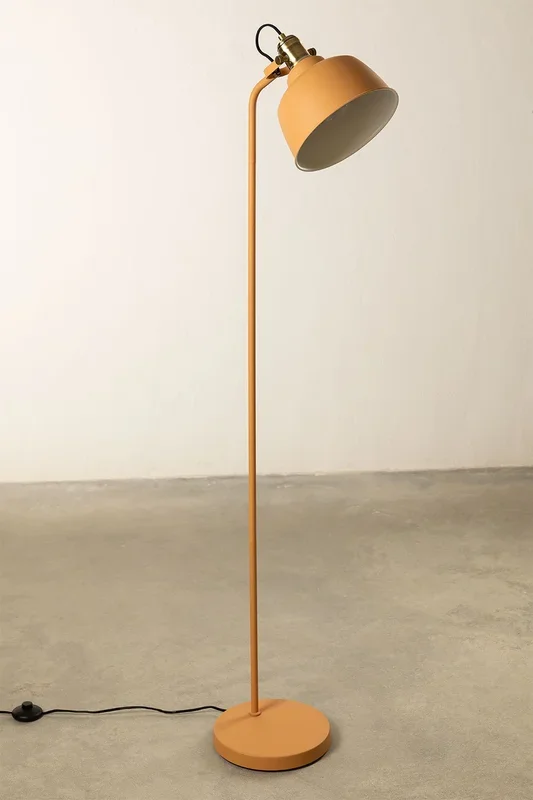 Lámpara de Pie Louise Naranja Mandarina – SKLUM