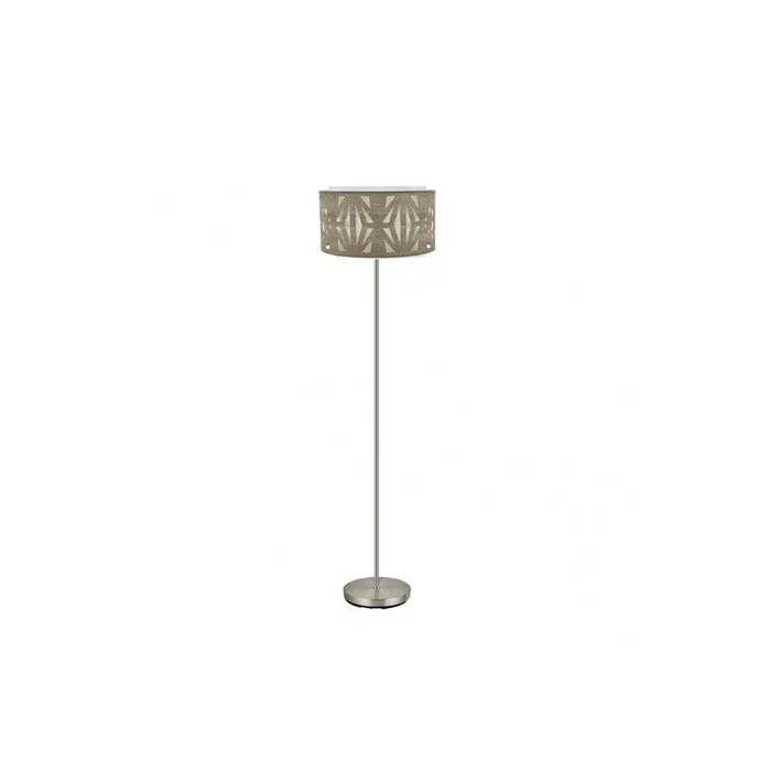 lampara de pie metal color niquel serie katerina 40cm