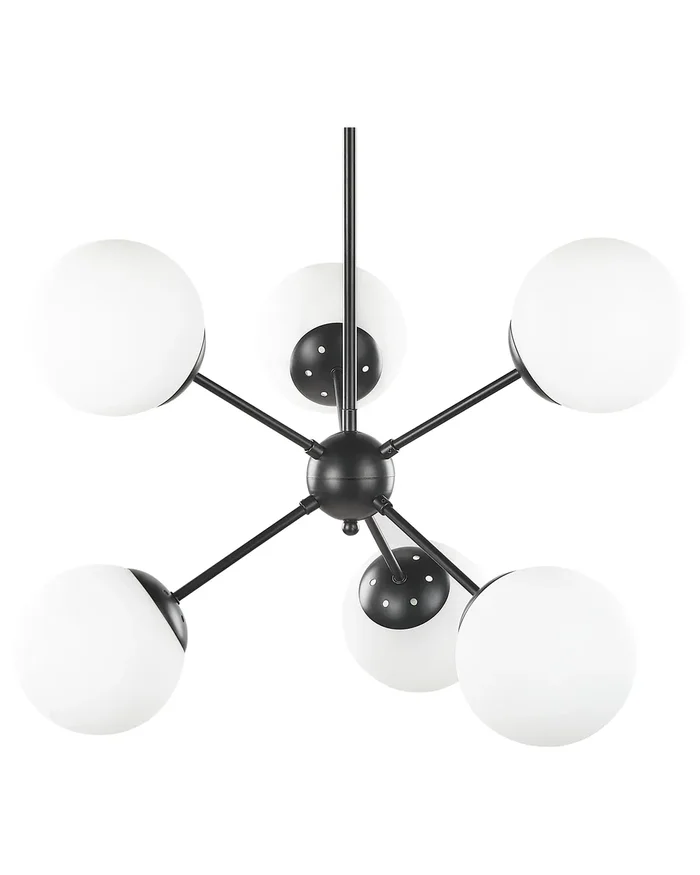 Lámpara de techo ADAWRO Metal Negro/Blanco