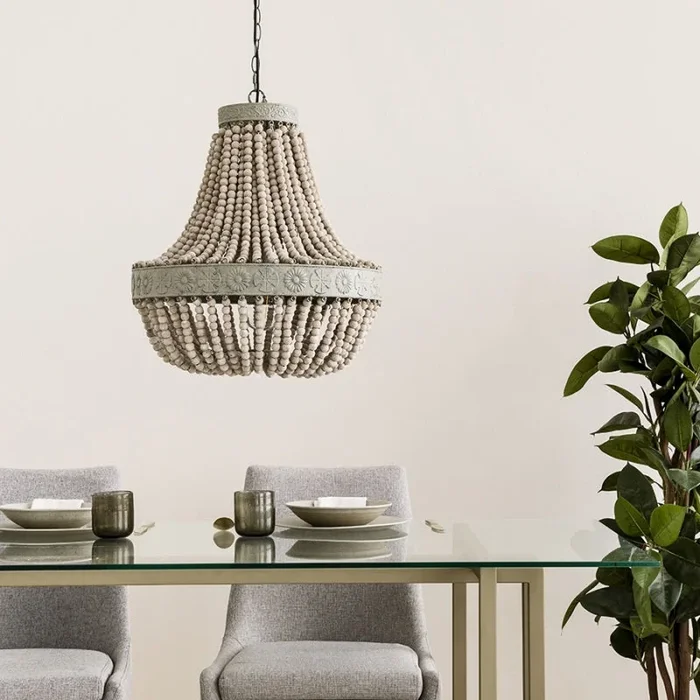 Lámpara de techo grande Luna Gris – Kenay Home