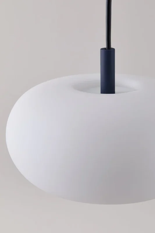 Lámpara de Techo LED en Cristal y Acero Deruent Azul Lapislázuli – SKLUM