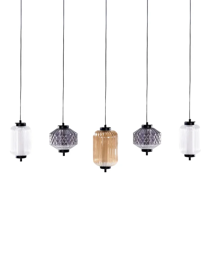 Lámpara LED colgante SULLANE LED Vidrio Multicolor